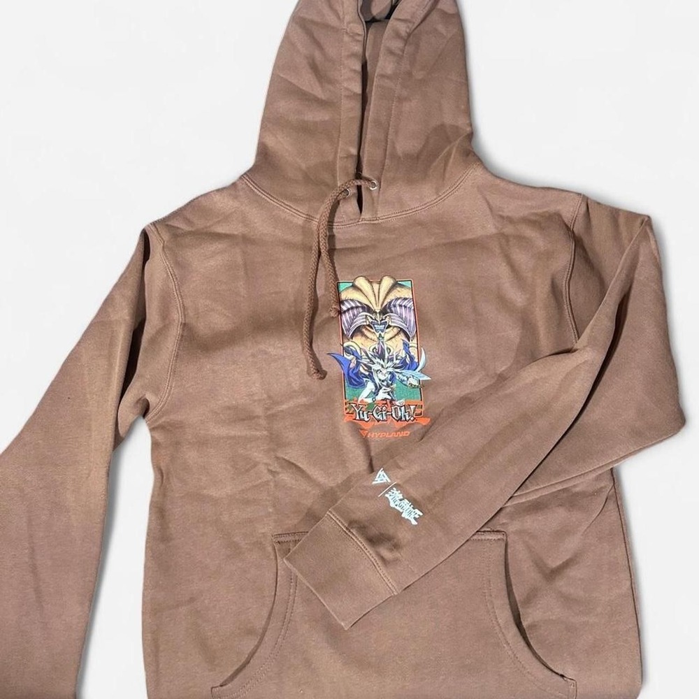 Hypland Yu-Gi-Oh Yami Yugi Exodia Hoodie Brown Anime Streetwear Small - Picture 2 of 7